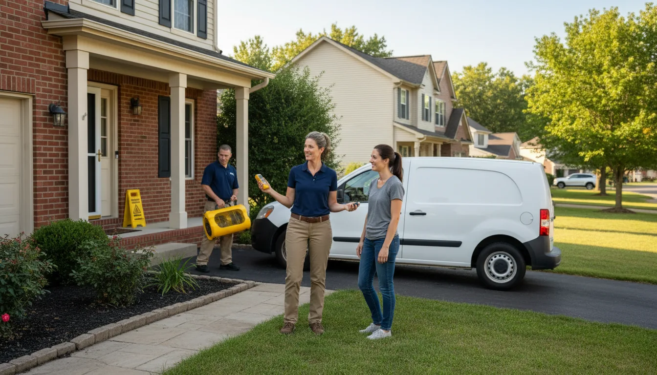 Residential water damage restoration in Marysville, PA